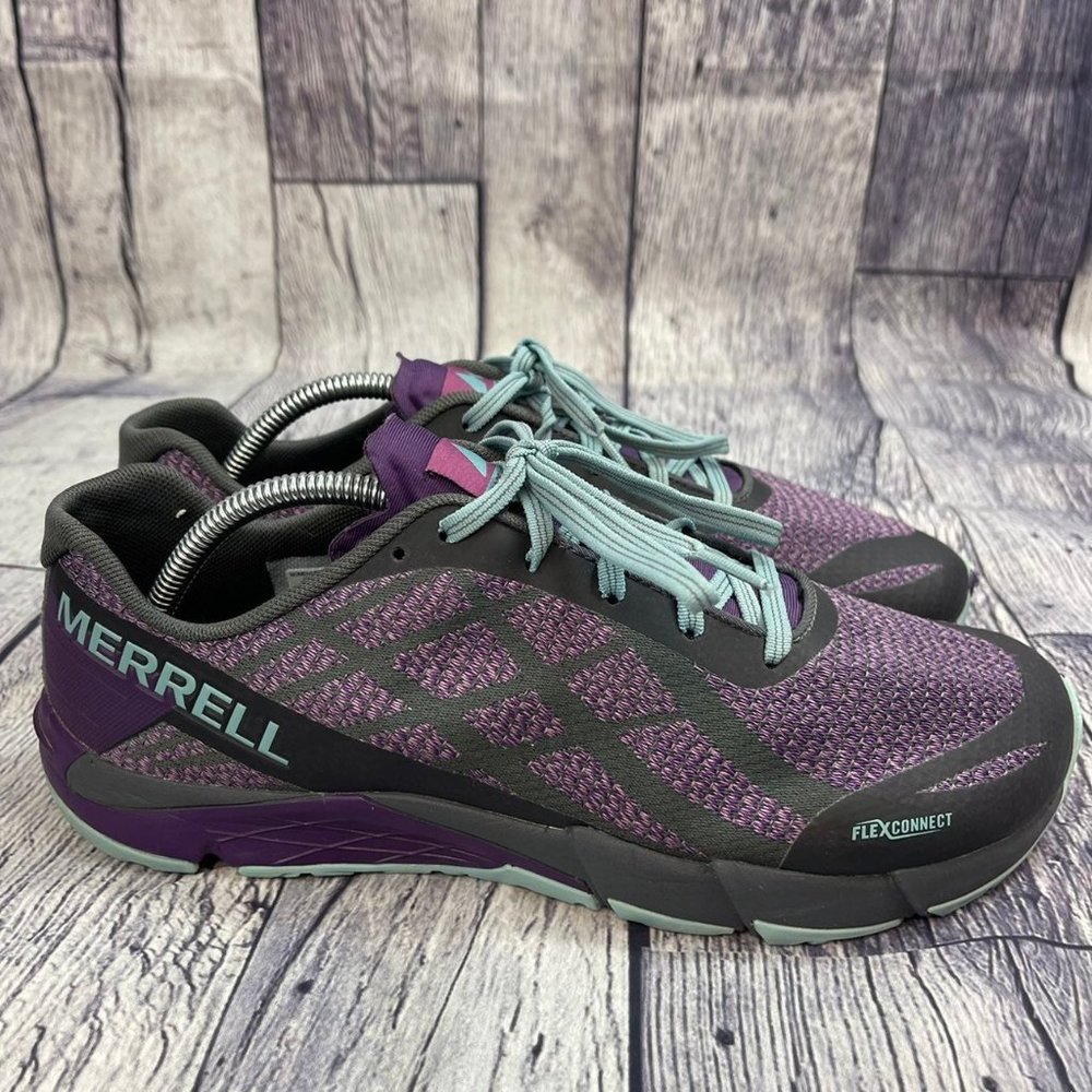 Merrell Bare Access Flex Shield Water Resistant Trail Runner Shoes Purple J77618